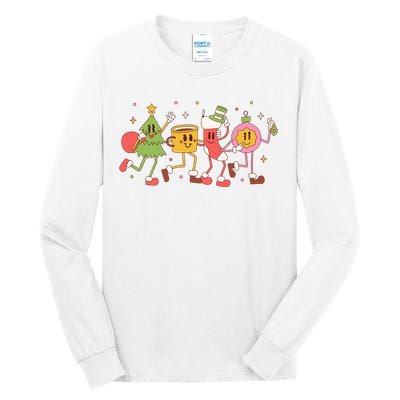 Happy Holiday Festive Christmas Cute Smile Tall Long Sleeve T-Shirt