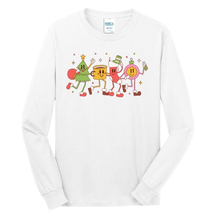 Happy Holiday Festive Christmas Cute Smile Tall Long Sleeve T-Shirt