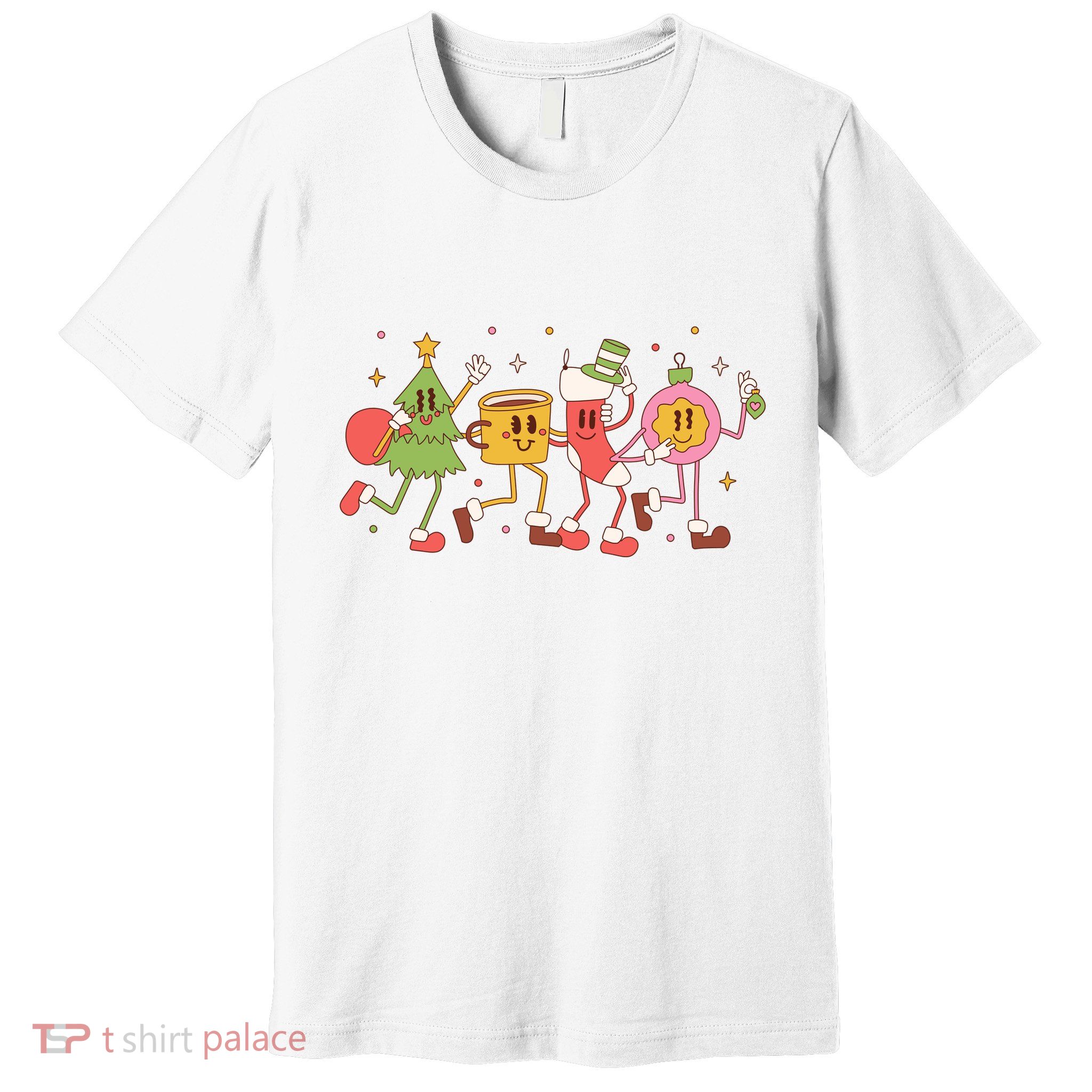 Happy Holiday Festive Christmas Cute Smile Premium T-Shirt