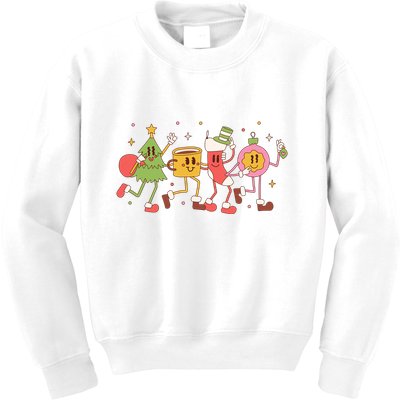 Happy Holiday Festive Christmas Cute Smile Kids Sweatshirt
