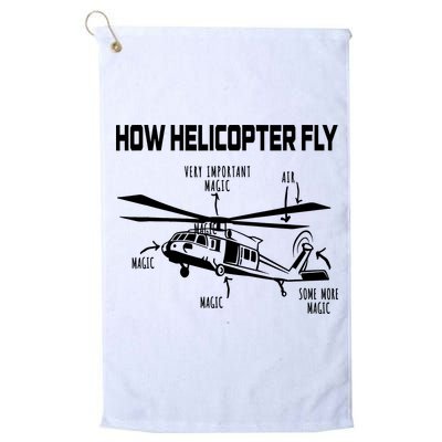 How Helicopters Fly Funny Helicopter Pilot Rotorcraft Pilot Golf Towel