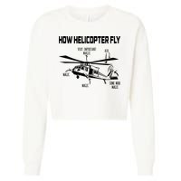 How Helicopters Fly Funny Helicopter Pilot Rotorcraft Pilot Cropped Pullover Crew