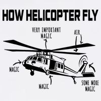 How Helicopters Fly Funny Helicopter Pilot Rotorcraft Pilot Cropped Pullover Crew
