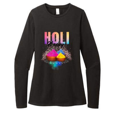 Happy Holi  Festival Of Colours On The Festival Of Love Womens CVC Long Sleeve Shirt