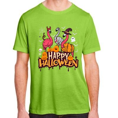 Happy Halloween Flamingo Witch Mummy Costume Gift Adult ChromaSoft Performance T-Shirt