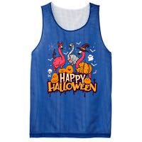 Happy Halloween Flamingo Witch Mummy Costume Gift Mesh Reversible Basketball Jersey Tank