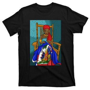 Haiti Haitian Flag Day Proud Woman Ayiti Girl T-Shirt