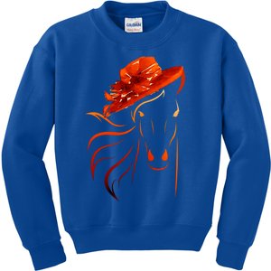 Horse Hat Funny Kentucky Party Tee Cool Cool Gift Kids Sweatshirt