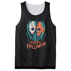 Happy Halloween Funny Mesh Reversible Basketball Jersey Tank