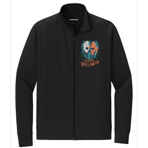 Happy Halloween Funny Stretch Full-Zip Cadet Jacket