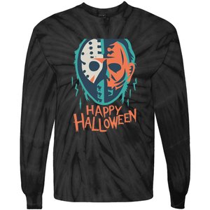 Happy Halloween Funny Tie-Dye Long Sleeve Shirt