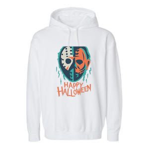 Happy Halloween Funny Garment-Dyed Fleece Hoodie