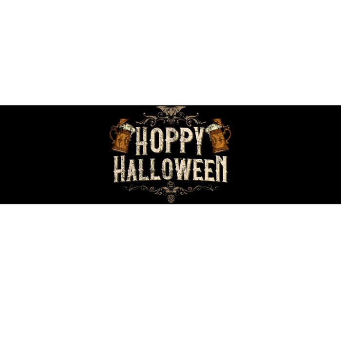 Hoppy Halloween Funny Vintages Halloween Beer Drinking Bumper Sticker