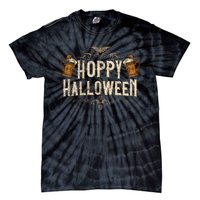 Hoppy Halloween Funny Vintages Halloween Beer Drinking Tie-Dye T-Shirt