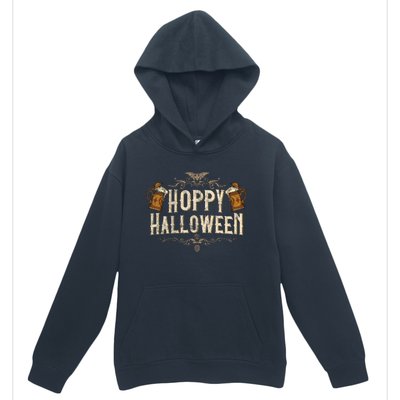 Hoppy Halloween Funny Vintages Halloween Beer Drinking Urban Pullover Hoodie