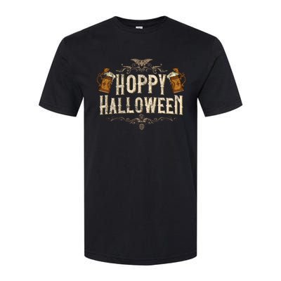 Hoppy Halloween Funny Vintages Halloween Beer Drinking Softstyle CVC T-Shirt