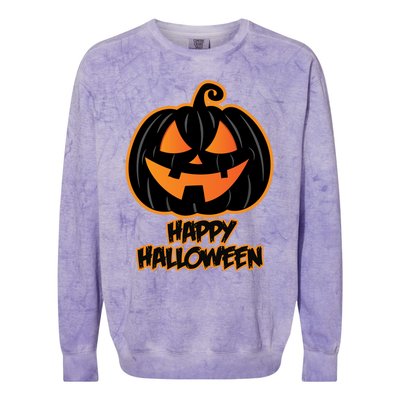 Happy Halloween for and Wo - Pumpkin Halloween Colorblast Crewneck Sweatshirt