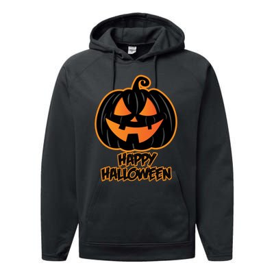 Happy Halloween for and Wo - Pumpkin Halloween Performance Fleece Hoodie