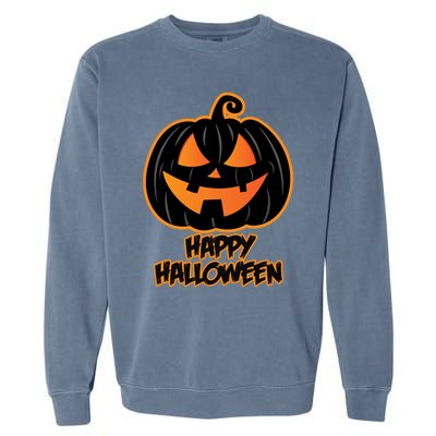 Happy Halloween for and Wo - Pumpkin Halloween Garment-Dyed Sweatshirt