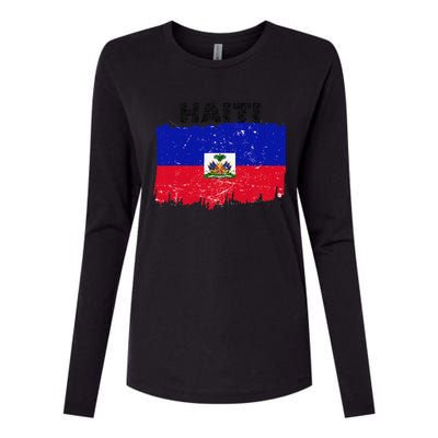 Haiti Haitian Flag Day Haitian Pride Womens Cotton Relaxed Long Sleeve T-Shirt