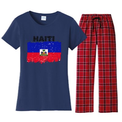 Haiti Haitian Flag Day Haitian Pride Women's Flannel Pajama Set