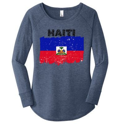 Haiti Haitian Flag Day Haitian Pride Women's Perfect Tri Tunic Long Sleeve Shirt