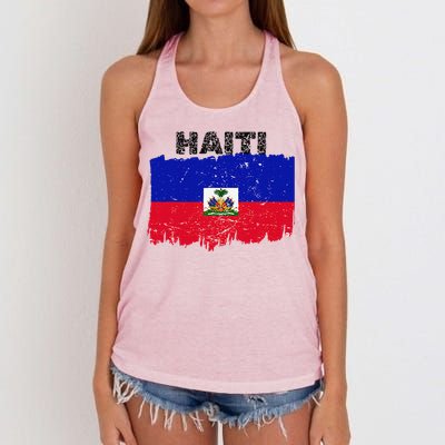 Haiti Haitian Flag Day Haitian Pride Women's Knotted Racerback Tank