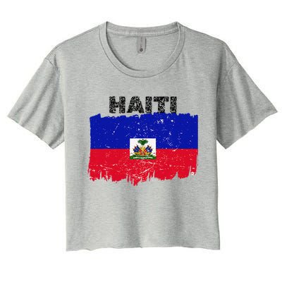 Haiti Haitian Flag Day Haitian Pride Women's Crop Top Tee