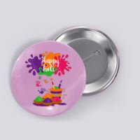 Happy Holi Festival Outfit For Family Button