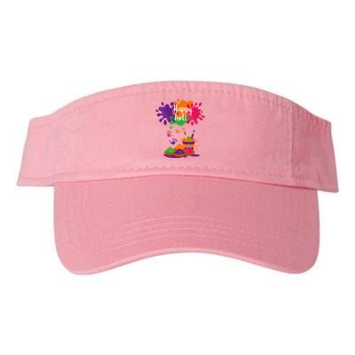 Happy Holi Festival Outfit For Family Valucap Bio-Washed Visor