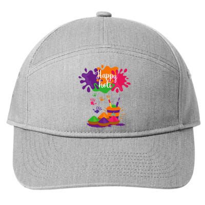 Happy Holi Festival Outfit For Family 7-Panel Snapback Hat