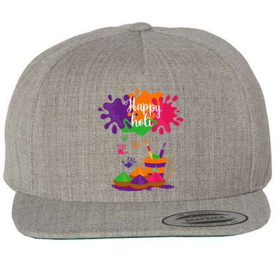 Happy Holi Festival Outfit For Family Wool Snapback Cap