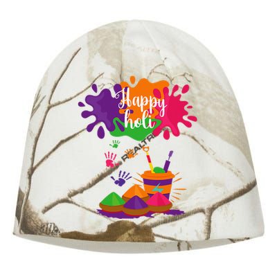 Happy Holi Festival Outfit For Family Kati - Camo Knit Beanie