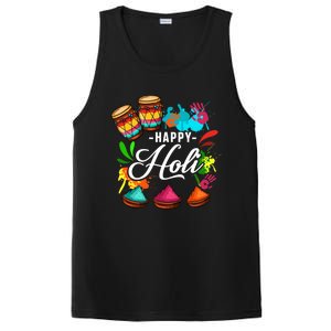 Happy Holi Festival Color Costume India Hindu Spring Funny Gift PosiCharge Competitor Tank