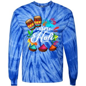 Happy Holi Festival Color Costume India Hindu Spring Funny Gift Tie-Dye Long Sleeve Shirt