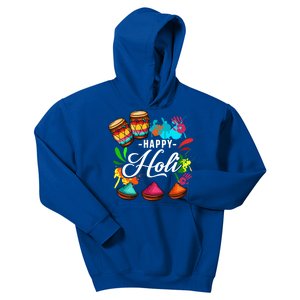 Happy Holi Festival Color Costume India Hindu Spring Funny Gift Kids Hoodie