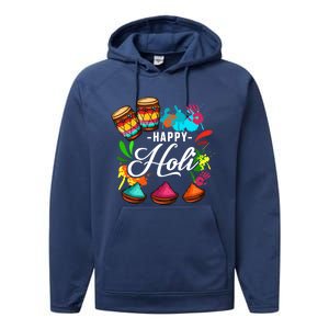 Happy Holi Festival Color Costume India Hindu Spring Funny Gift Performance Fleece Hoodie