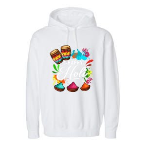 Happy Holi Festival Color Costume India Hindu Spring Funny Gift Garment-Dyed Fleece Hoodie