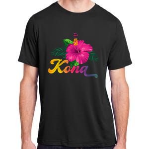 Hawaii Hibiscus Flowers Kona Aloha State Tropic Islands Adult ChromaSoft Performance T-Shirt