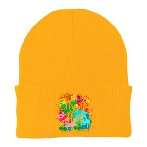 Happy Holi Festival Color Costume India Hindu Spring Funny Gift Knit Cap Winter Beanie