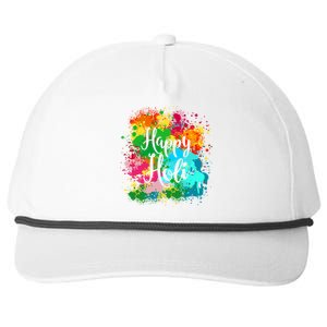 Happy Holi Festival Color Costume India Hindu Spring Funny Gift Snapback Five-Panel Rope Hat