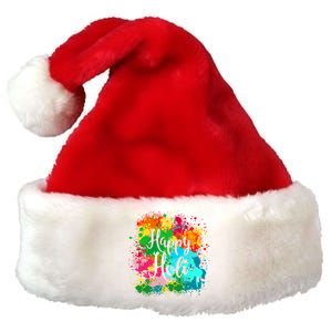 Happy Holi Festival Color Costume India Hindu Spring Funny Gift Premium Christmas Santa Hat