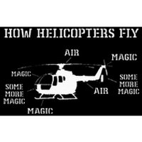 How Helicopters Fly Funny Helicopter Pilot Bumper Sticker