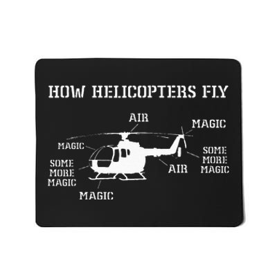 How Helicopters Fly Funny Helicopter Pilot Mousepad