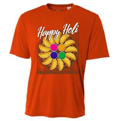 Happy Holi Festival Happy Holi Gujiya Dumpling Of India Tee Gift Cooling Performance Crew T-Shirt