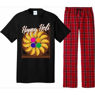 Happy Holi Festival Happy Holi Gujiya Dumpling Of India Tee Gift Pajama Set