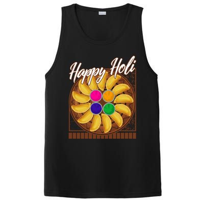 Happy Holi Festival Happy Holi Gujiya Dumpling Of India Tee Gift PosiCharge Competitor Tank