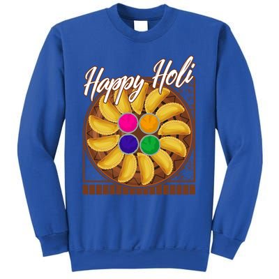 Happy Holi Festival Happy Holi Gujiya Dumpling Of India Tee Gift Sweatshirt