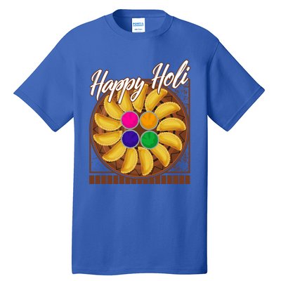 Happy Holi Festival Happy Holi Gujiya Dumpling Of India Tee Gift Tall T-Shirt