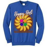 Happy Holi Festival Happy Holi Gujiya Dumpling Of India Tee Gift Tall Sweatshirt